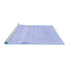 Sideview of Machine Washable Abstract Blue Contemporary Rug, wshcon461blu