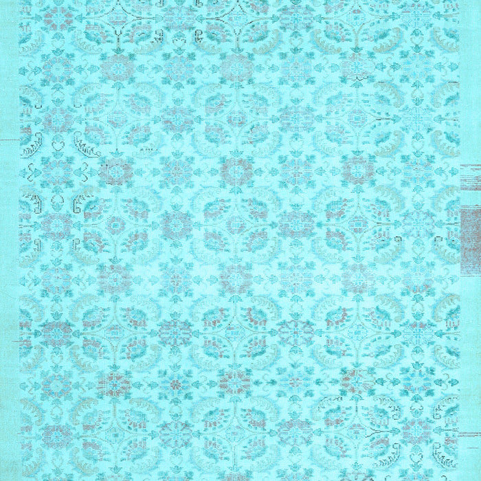 Abstract Light Blue Contemporary Rug, con461lblu