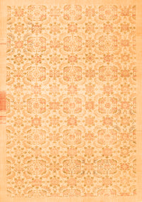 Abstract Orange Contemporary Rug, con461org