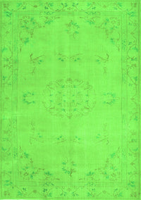 Abstract Green Contemporary Rug, con462grn