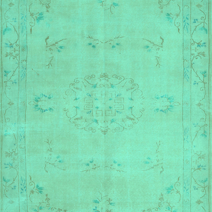Abstract Turquoise Contemporary Rug, con462turq