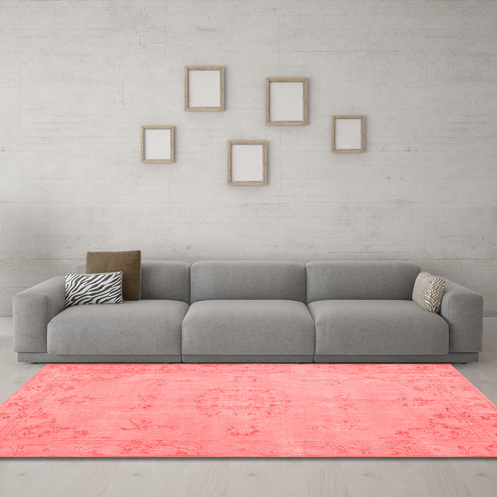 Contemporary Red Washable Rugs
