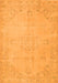 Serging Thickness of Machine Washable Abstract Orange Contemporary Area Rugs, wshcon462org