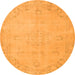 Machine Washable Abstract Orange Contemporary Area Rugs, wshcon462org