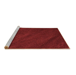 Sideview of Machine Washable Abstract Brown Contemporary Rug, wshcon463brn