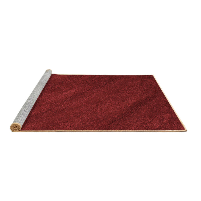 Sideview of Machine Washable Abstract Brown Contemporary Rug, wshcon463brn