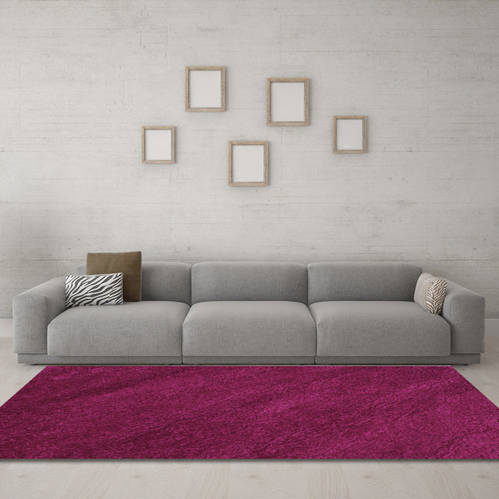 Machine Washable Abstract Purple Contemporary Area Rugs in a Living Room, wshcon463pur