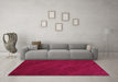 Machine Washable Abstract Pink Contemporary Rug in a Living Room, wshcon463pnk