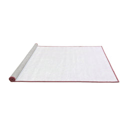 Sideview of Machine Washable Solid Purple Modern Area Rugs, wshcon464pur