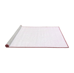 Sideview of Machine Washable Solid Pink Modern Rug, wshcon464pnk