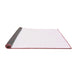 Sideview of Solid Pink Modern Rug, con464pnk