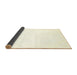 Sideview of Solid Yellow Modern Rug, con464yw