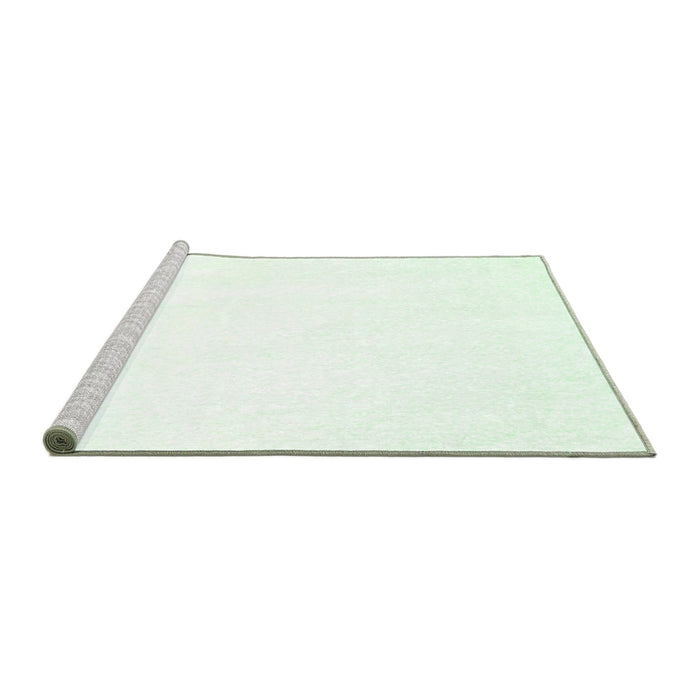 Sideview of Machine Washable Solid Emerald Green Modern Area Rugs, wshcon464emgrn