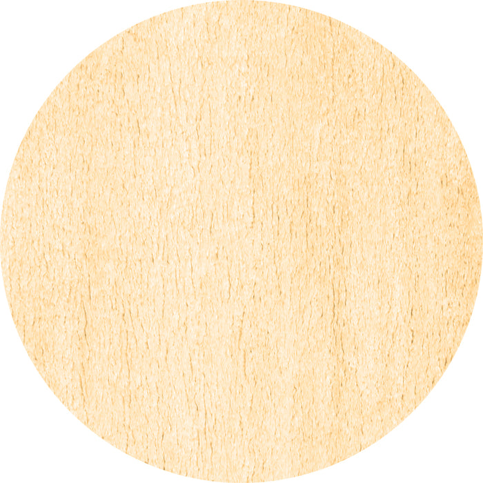 Round Solid Brown Modern Rug, con465brn