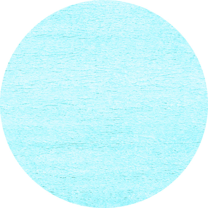 Round Machine Washable Solid Light Blue Modern Rug, wshcon465lblu
