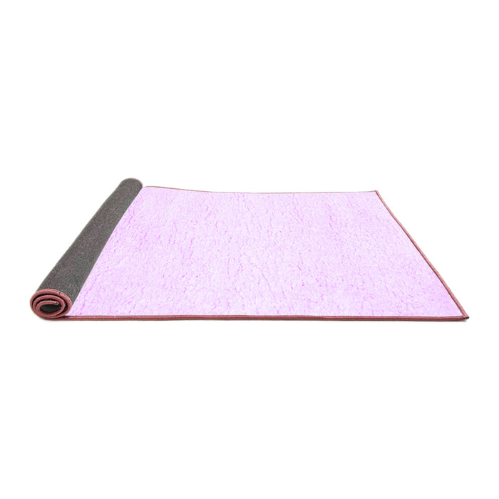 Sideview of Solid Purple Modern Rug, con465pur