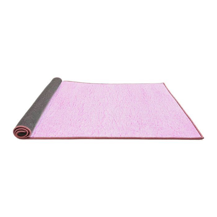 Sideview of Solid Pink Modern Rug, con465pnk