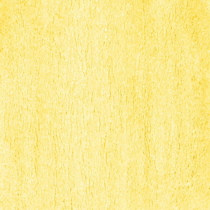 Square Machine Washable Solid Yellow Modern Rug, wshcon465yw