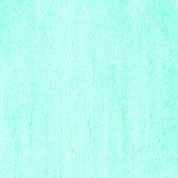 Square Machine Washable Solid Turquoise Modern Area Rugs, wshcon465turq