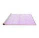 Sideview of Machine Washable Solid Purple Modern Area Rugs, wshcon466pur