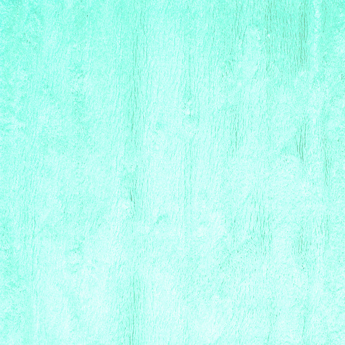 Square Solid Turquoise Modern Rug, con466turq