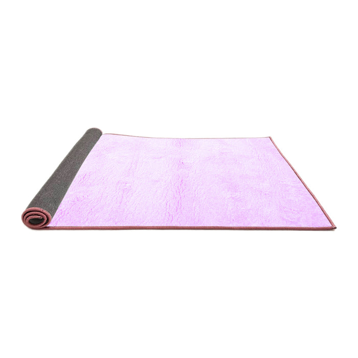 Sideview of Solid Purple Modern Rug, con466pur