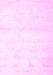 Machine Washable Solid Pink Modern Rug, wshcon466pnk