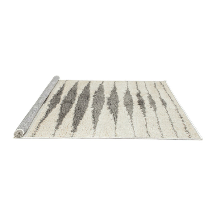 Serging Thickness of Machine Washable Contemporary Champagne Beige Rug, wshcon467