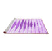 Sideview of Machine Washable Solid Purple Modern Area Rugs, wshcon467pur