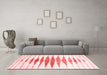 Modern Red Washable Rugs