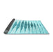 Sideview of Solid Light Blue Modern Rug, con467lblu