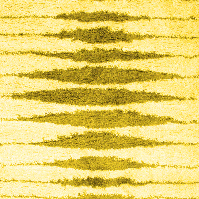 Machine Washable Solid Yellow Modern Rug, wshcon467yw