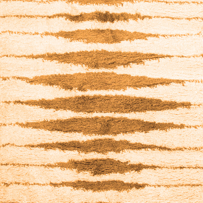 Solid Orange Modern Rug, con467org