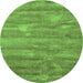 Machine Washable Abstract Green Contemporary Area Rugs, wshcon468grn