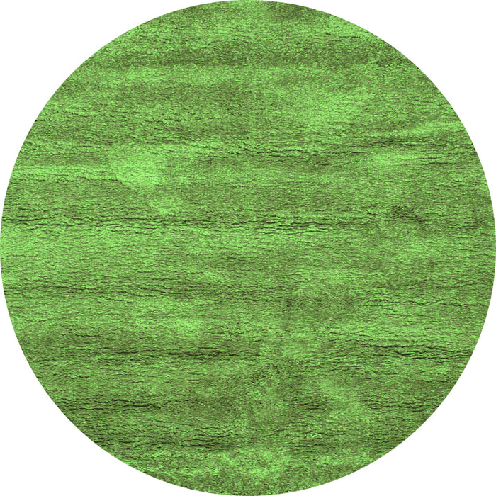 Square Abstract Green Contemporary Rug, con468grn