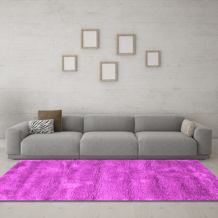 Machine Washable Abstract Pink Contemporary Rug in a Living Room, wshcon468pnk