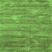 Serging Thickness of Abstract Green Contemporary Rug, con468grn