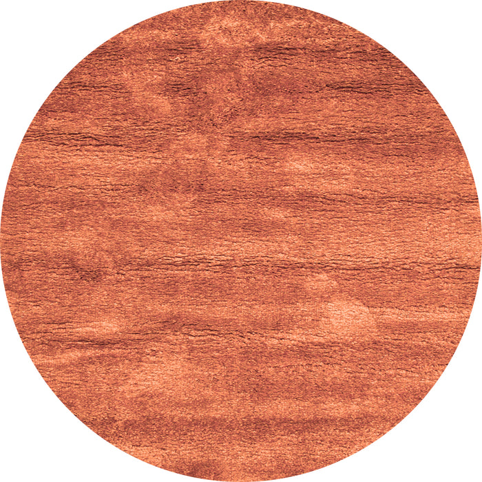 Square Abstract Orange Contemporary Rug, con468org