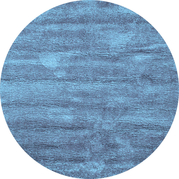 Round Machine Washable Abstract Light Blue Contemporary Rug, wshcon468lblu