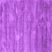 Square Abstract Purple Contemporary Rug, con468pur