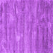 Square Machine Washable Abstract Purple Contemporary Area Rugs, wshcon468pur