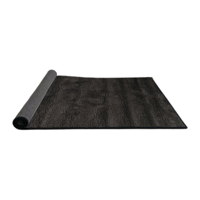 Thickness of Contemporary Charcoal Gray Modern Rug, con469