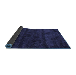 Sideview of Abstract Blue Contemporary Rug, con469blu