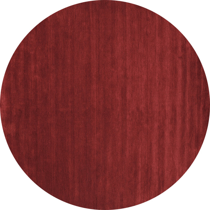 Round Abstract Brown Contemporary Rug, con46brn