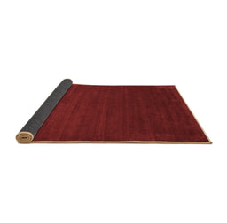 Sideview of Abstract Brown Contemporary Rug, con46brn
