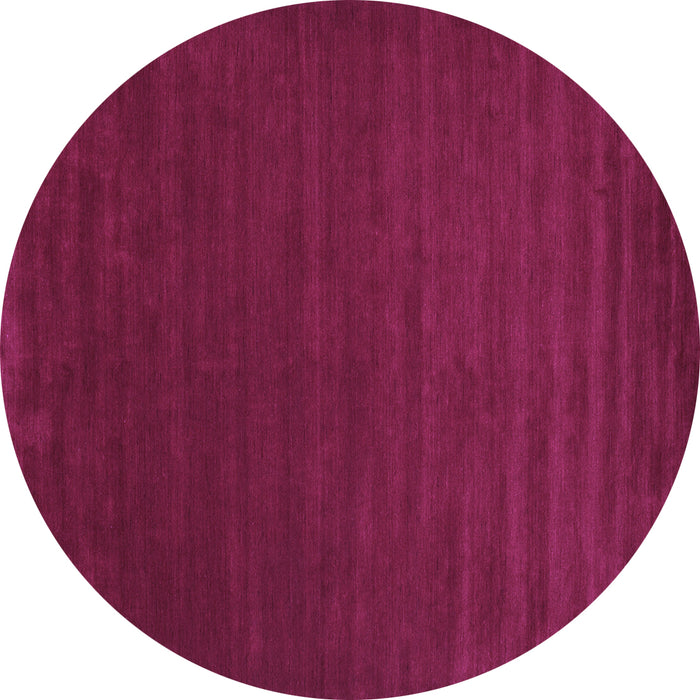 Round Machine Washable Abstract Purple Contemporary Area Rugs, wshcon46pur