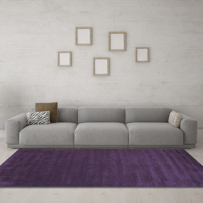 Machine Washable Abstract Blue Contemporary Rug in a Living Room, wshcon46blu