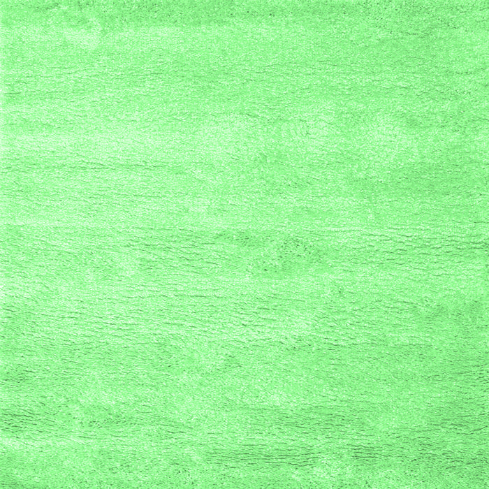 Square Machine Washable Abstract Emerald Green Contemporary Area Rugs, wshcon470emgrn