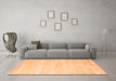 Machine Washable Abstract Orange Contemporary Area Rugs in a Living Room, wshcon470org