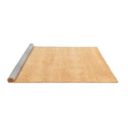 Sideview of Machine Washable Abstract Brown Contemporary Rug, wshcon470brn